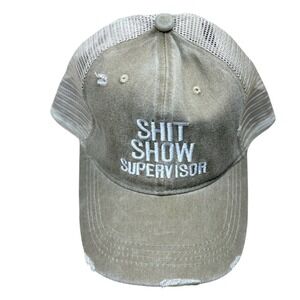 "Shit Show Supervisor" Trucker Hat Unisex OSFM‎ Unbranded EUC